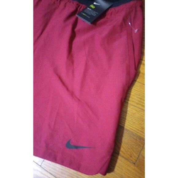 Nike Pro Training Slim Fit Shorts Mens Sz XXL CD4317-620 New Red Dri-Fit - Picture 7 of 13